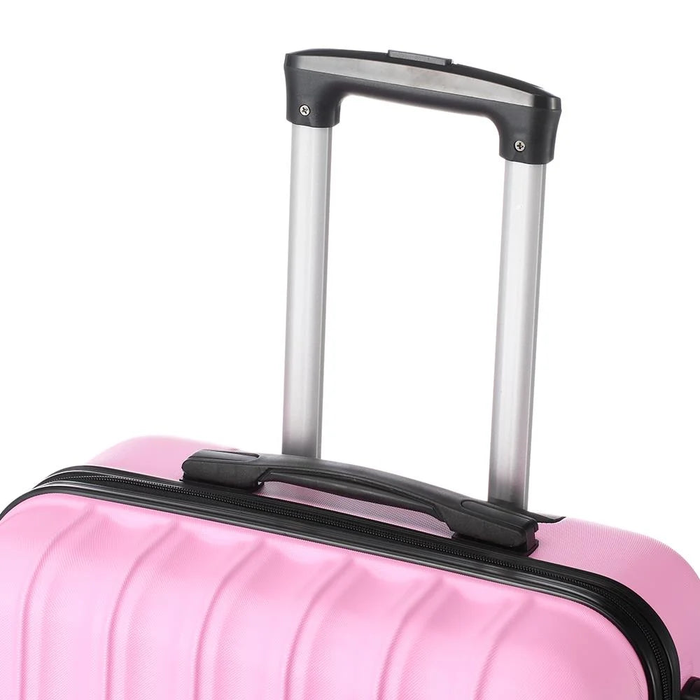 Zimtown 3-in-1 Luggage Multifunctional Large Capacity Traveling Storage Suitcase Pink