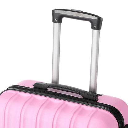 Zimtown 3-in-1 Luggage Multifunctional Large Capacity Traveling Storage Suitcase Pink