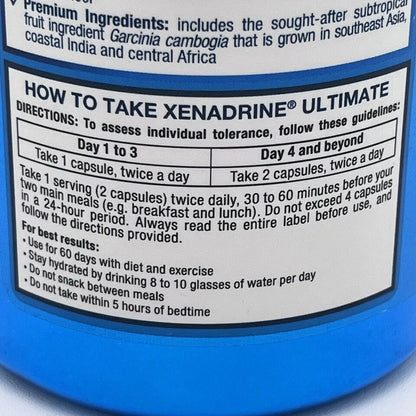 Xenadrine Weight Loss Dietary People 120 Capsules