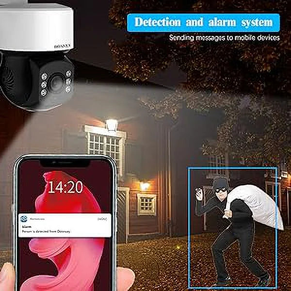 (360° PTZ Digital Zoom) Wired Security Camera System Outdoor Home Video Surveillance Cameras CCTV Camera Security System Outside Surveillance Video Gentlemen Indoor