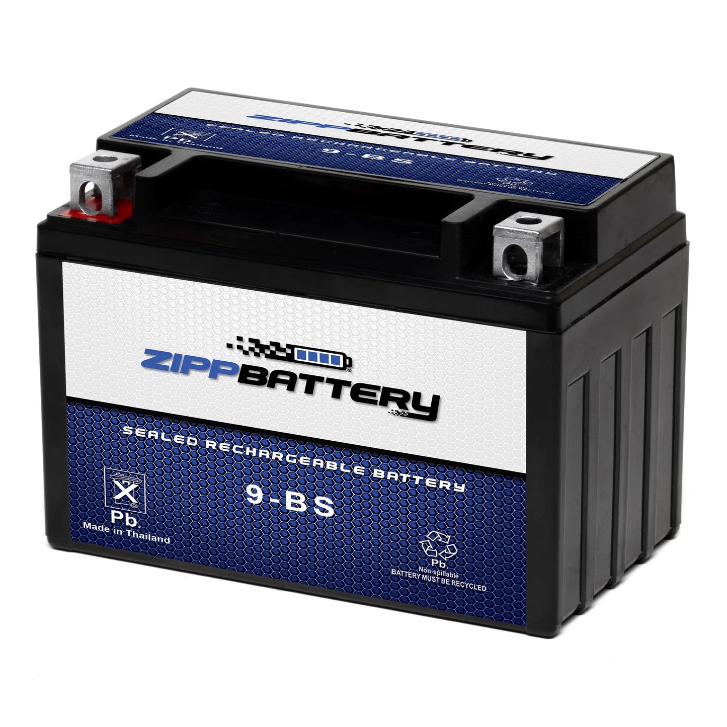 Zipp Battery YTX9-BS (9-BS 12 Volt,8 Ah, 120 CCA) Motorcycle Battery for Suzuki 600cc Gsx600f Katana 2005