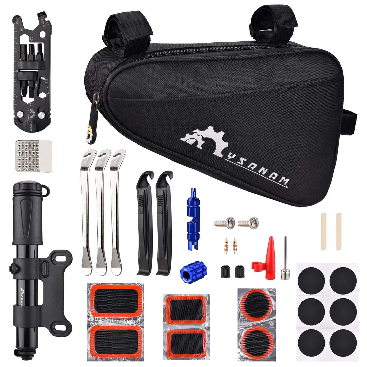 YSANAM Repair tool suit,Patches Tool Set Tools Tire Tube Tire Bike Kit Portable Pump Kit Tire Kit Pump Tools Tire Tire Pump Tools Tools Kit Tire Bike Kit Kit Tire Pump Tire Kit Tire Bike Kit