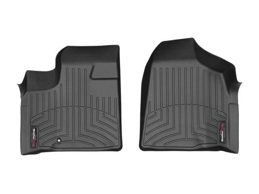 WeatherTech Custom Fit FloorLiners compatible with Town & Country Van, Grand Caravan, Routan - 1st Row (Driver & Passenger), Ebony