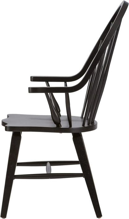 Windsor Back Arm Chair, W25 X D25 X H41, Midnight