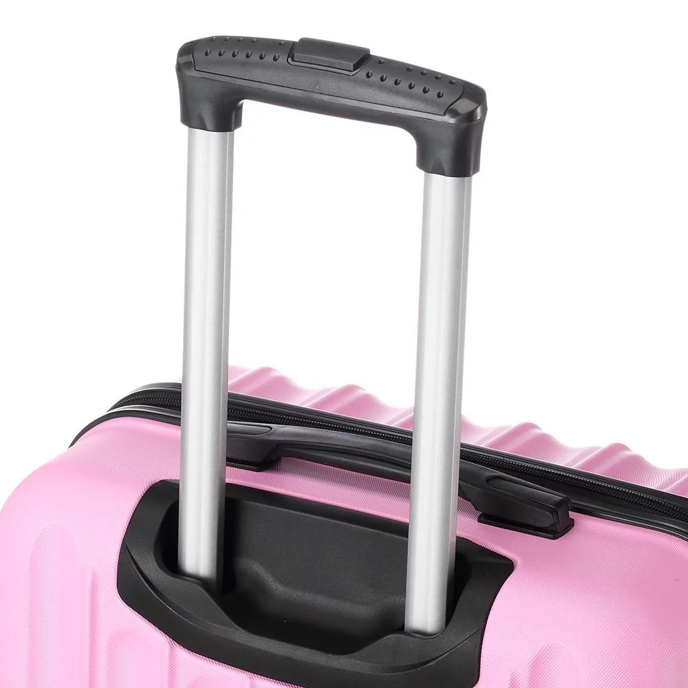 Zimtown 3-in-1 Luggage Multifunctional Large Capacity Traveling Storage Suitcase Pink