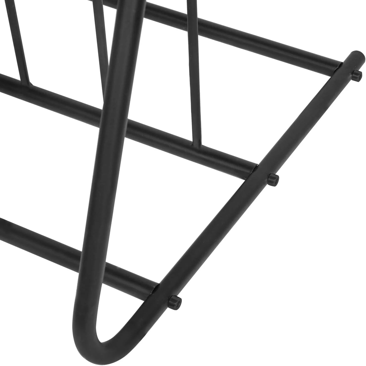 YGDU 6-Bicylce Capacity Steel Channel Double-Sided Bike Rack Stand/Grid Bicycle Parking Storage Holder, Dark