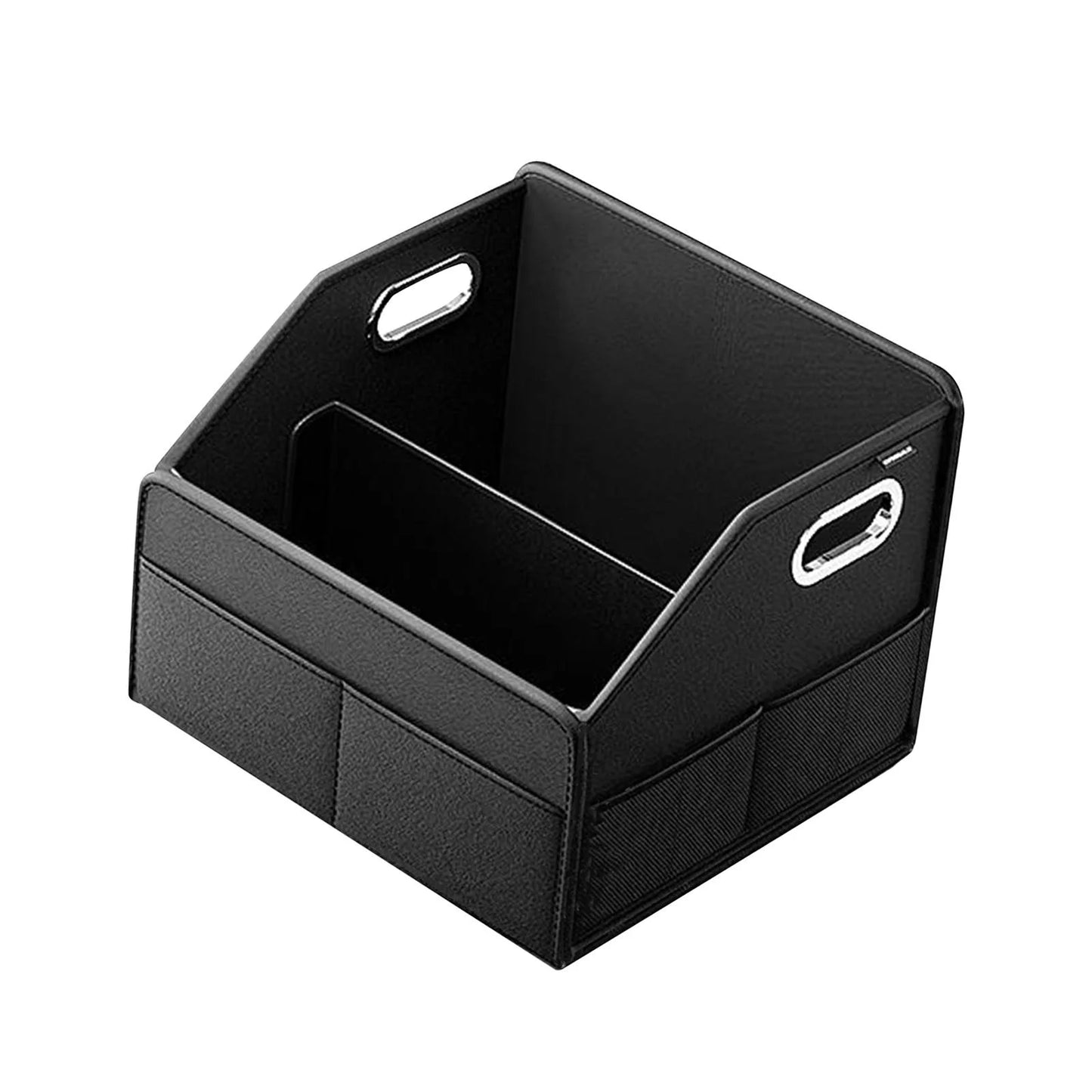 yotijar Car Trunk Organizer Collapsible Container Bin Side Pockets Cargo Storage Box