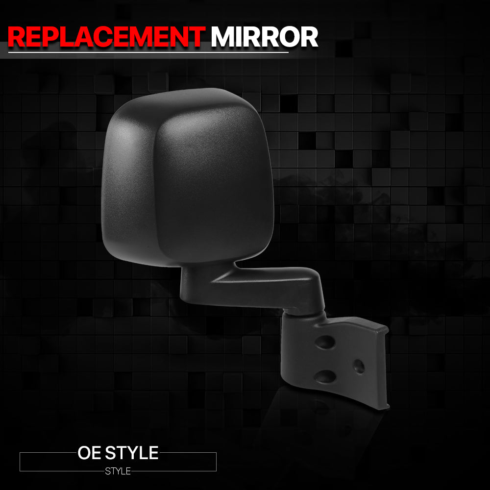 [Right]Passenger Side Manual Foldable People Mirror for 03-06 Jeep Wrangler 04 05 Fits select: 2003-2006 JEEP WRANGLER / TJ