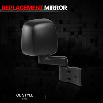 [Right]Passenger Side Manual Foldable People Mirror for 03-06 Jeep Wrangler 04 05 Fits select: 2003-2006 JEEP WRANGLER / TJ