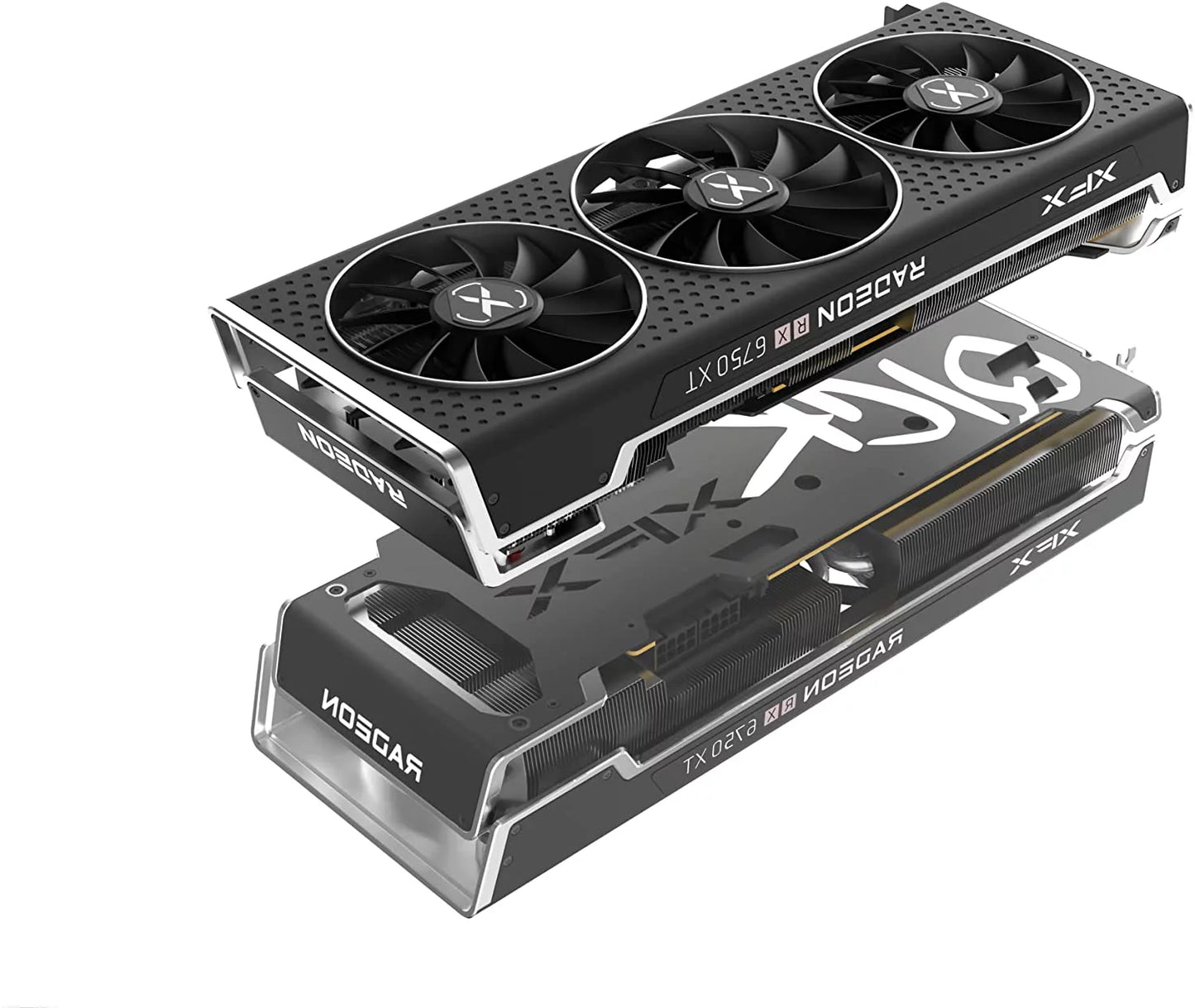 XFX Speedster QICK319 Radeon RX 6750XT CORE Gaming Graphics Card with 12GB GDDR6 HDMI 3xDP, AMD RDNA 2 RX-675XYJFDP