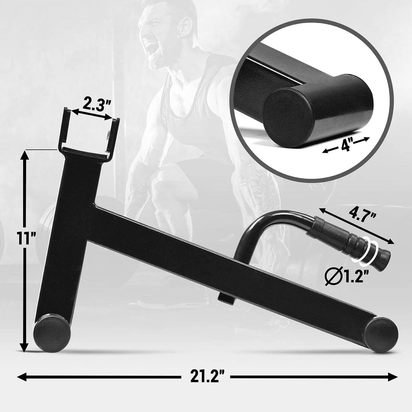 Yes4All Steel Mini Deadlift Bar Jack, Single