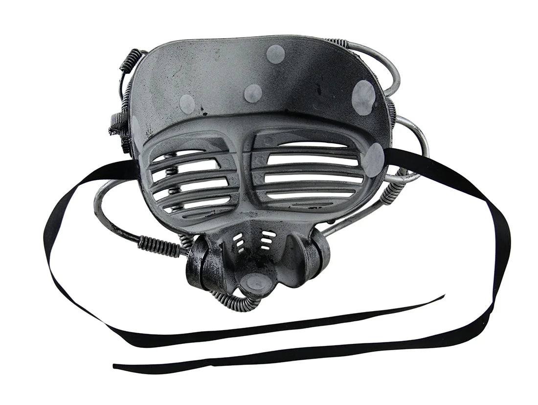 Zeckos Steampunk Submarine Diver Metallic Finish Full Face Mask - Silver