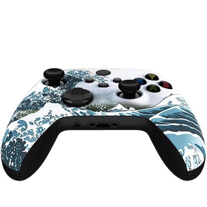 Xbox Series / One Custom Modded Rapid Fire Controller - Drop Shot, Jump Shot, Quick Scope Compatible w/ All Games (Waves)