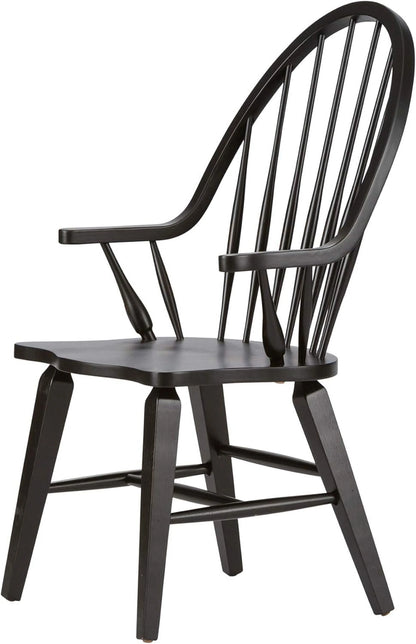 Windsor Back Arm Chair, W25 X D25 X H41, Midnight