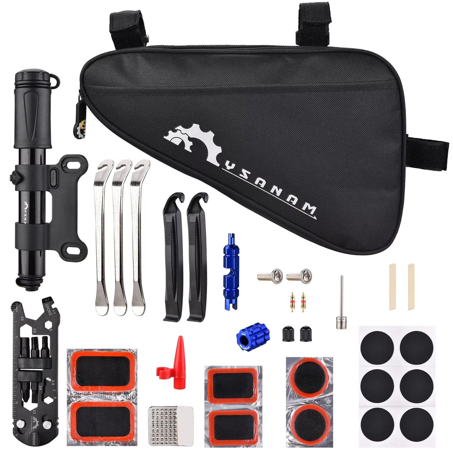 YSANAM Repair tool suit,Patches Tool Set Tools Tire Tube Tire Bike Kit Portable Pump Kit Tire Kit Pump Tools Tire Tire Pump Tools Tools Kit Tire Bike Kit Kit Tire Pump Tire Kit Tire Bike Kit