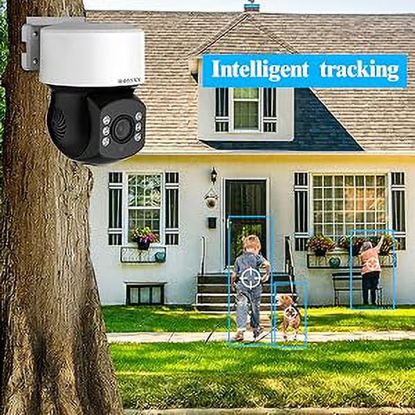 (360° PTZ Digital Zoom) Wired Security Camera System Outdoor Home Video Surveillance Cameras CCTV Camera Security System Outside Surveillance Video Gentlemen Indoor