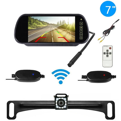 Wireless Backup Camera Car Rear View 7" Monitor HD Parking System Night Vision