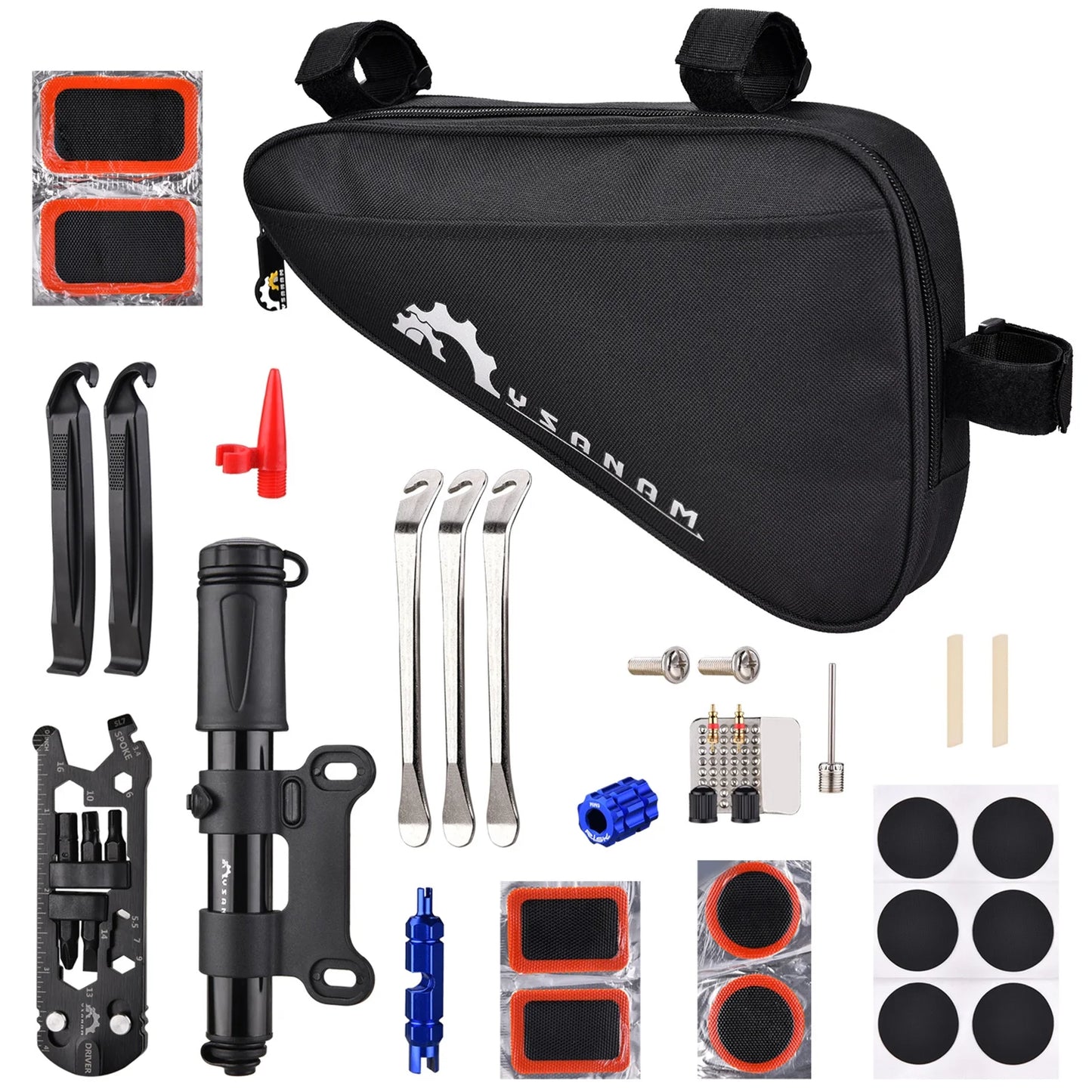 YSANAM Repair tool suit,Patches Tool Set Tools Tire Tube Tire Bike Kit Portable Pump Kit Tire Kit Pump Tools Tire Tire Pump Tools Tools Kit Tire Bike Kit Kit Tire Pump Tire Kit Tire Bike Kit