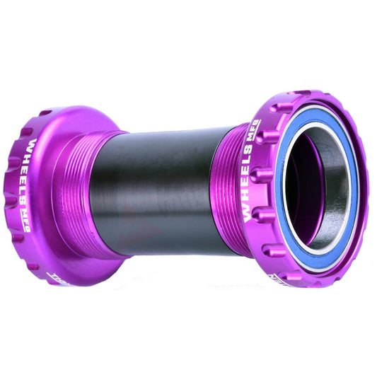 Wheels Manufacturing BSA Bottom Bracket - DUB Spindle, ABEC 3, Purple