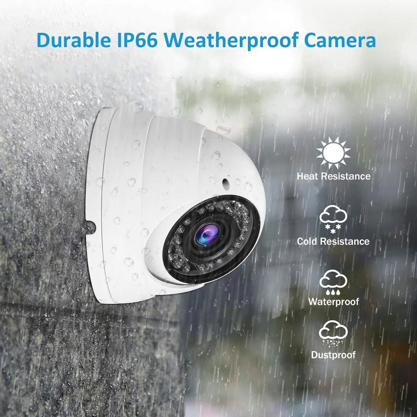 Wireless Security Camera For Home - Night Vision, Kids, Two Way Talk, Auto Tracking - Nozaya